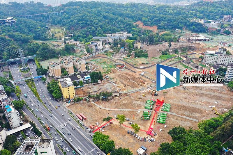 Jin' an Yangxia old land resettlement housing project started, and a new city was added around the railway station.